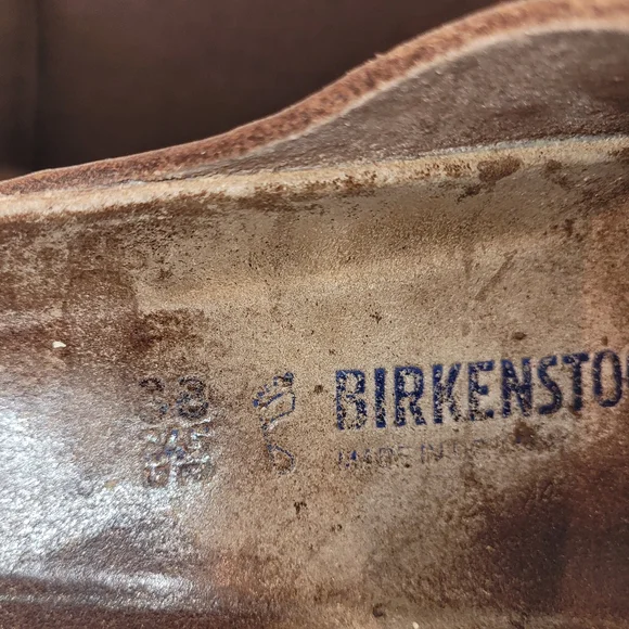SOLD — SOLD — SOLD—-RoseGold/MetallicCopper BIRKENSTOCK Arizona Soft Footbed,38R - Picture 9 of 12